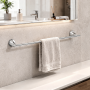 Gedy Portasalviette a Muro 45 cm in Acciaio Inox Cromato Linea Genziana