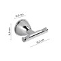 Gedy Appendiabiti Doppio a Muro Acciaio Inox Cromato Genziana | Megaclima.it