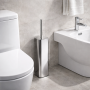 Gedy Portascopino d'appoggio in Acciaio Inox Cromato Linea Jack