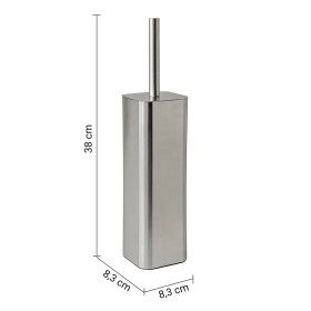 Gedy Portascopino d'appoggio in Acciaio Inox Spazzolato Linea Jack