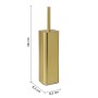 Gedy Portascopino d’Appoggio Oro Spazzolato Acciaio Inox Jack | Megaclima.it