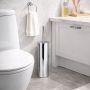 Gedy Portascopino d'appoggio in Acciaio Inox Cromo Lucido Linea Flip