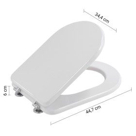 Gedy Sedile Wc Per Modello System Bianco in MDF