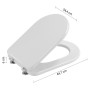 Gedy Sedile WC per Modello System Bianco MDF | Megaclima.it