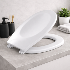Gedy Sedile Wc Universale Bianco in Resine Termoindurenti Linea Diamante