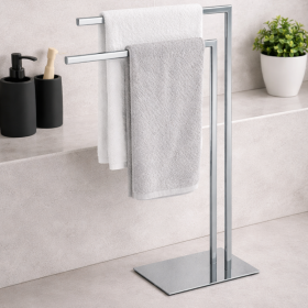 Gedy Piantana Portasalviette in Acciaio Inox Cromato Linea Felix