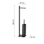 Gedy Piantana Portarotolo e Scopino Acciaio Inox Trilly | Megaclima.it