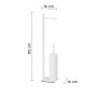 Gedy Piantana Portarotolo e Scopino Acciaio Inox Trilly | Megaclima.it