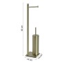Gedy Piantana Portarotolo e Scopino Acciaio Inox Trilly | Megaclima.it