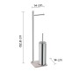 Gedy Piantana Portarotolo e Scopino Acciaio Inox Trilly | Megaclima.it