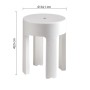 Gedy Sgabello Contenitore Bianco Matt Antiscivolo Newbox | Megaclima.it