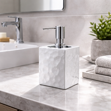 Gedy Dosasapone in Ceramica Bianco Linea New Martina