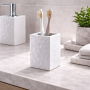 Gedy Portaspazzolini Bianco in Ceramica Linea New Martina