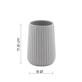 Gedy Portaspazzolini Grigio in Ceramica Linea Marika