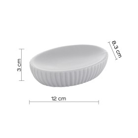 Gedy Portasapone Grigio in Ceramica Linea Marika