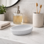 Gedy Portasapone Grigio in Ceramica Linea Marika