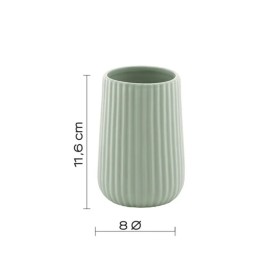 Gedy Portaspazzolini Verde Salvia in Ceramica Linea Marika