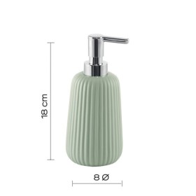 Gedy Set 3 Accessori da Bagno Verde Salvia in Ceramica Linea Marika