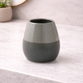 Gedy Portaspazzolini Verde in Ceramica Linea Wilma