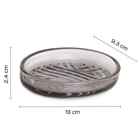 Gedy Portasapone Ovale in Vetro Transparente Linea Corinne