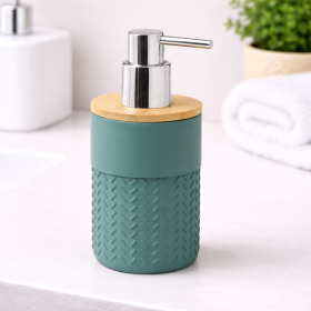 Gedy Dosasapone in Bambù e Resina Verde Linea Thea