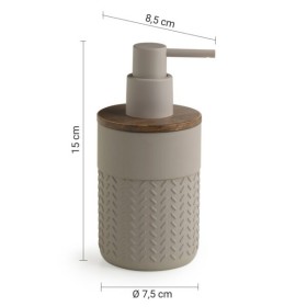 Gedy Dosasapone in Bambù e Resina Grigio Linea Thea