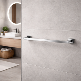 Gedy Portasalviette a Muro 45 cm in Acciaio Inox Cromato Linea Atena