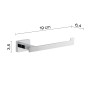 Gedy Portarotolo Muro Acciaio Inox Atena.it | Megaclima.it