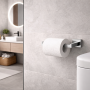 Gedy Portarotolo a Muro in Acciaio Inox Cromato Linea Atena