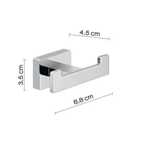 Gedy Appendiabiti a Muro in Acciaio Inox Cromato Linea Atena