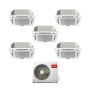 TCL Climatizzatore Inverter Penta Split a Cassetta 9+9+12+12+18 con MT4250 Wi-Fi R-32 Classe A++