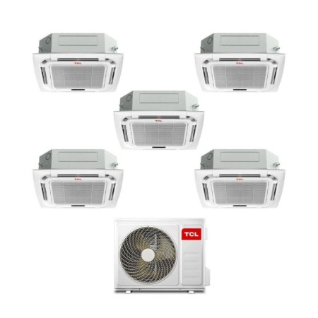 TCL Climatizzatore Inverter Penta Split a Cassetta 9+12+12+12+18 con MT4250 Wi-Fi R-32 Classe A++