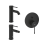 Grohe Essence Set 3 Accessori Miscelatore Monocomando per Lavabo Bidet e Doccia Nero Ultra Opaco