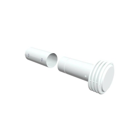 Esalatore Flangiato Telescopico Per Scaldabagno a Gas Diametro 130 mm