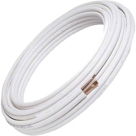 Kit Coppia Tubi Rame Condizionatore Condizionamento 50 Metri da 1/4" + 50 Metri da 1/2" Adatto A Gas R410A R407C R32