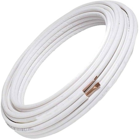 Kit Coppia Tubi Rame Condizionatore Condizionamento 50 Metri da 1/4" + 2 Metri da 1/2" Adatto A Gas R410A R407C R32