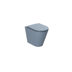 Azzurra Ceramica WC da Terra Easy Clean Collezione Forma 54 cm in Ceramica Blu Royal con Sedile Incluso