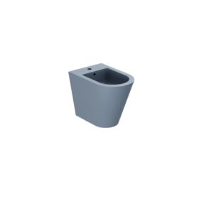 Azzurra Ceramica Bidet da Terra Monoforo Collezione Forma 54 cm Ceramica Blu Royal