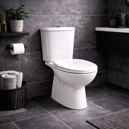 RAK Ceramics Vaso Monoblocco Karla con Scarico a Muro Colore Bianco