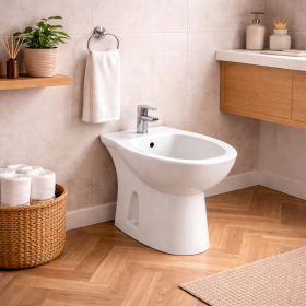 RAK Ceramics Bidet a Pavimento in Ceramica Bianco 58 cm