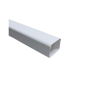 Canalina EuroSplit in PVC Bianca Con Pellicola Protettiva 2 mt (65x50)