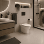 RAK Ceramics Vaso a Pavimento Filomuro Morning Colore Bianco con Sedile Incluso