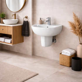 RAK Ceramics Lavabo Sospeso Linea Compact 38 cm Bianco
