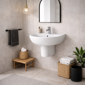 RAK Ceramics Lavabo Sospeso Linea Compact 45 cm Bianco