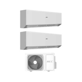Hec by Haier Climatizzatore Dual Split Optima 12+12 BTU con 2H18MEAFRA Wi-Fi Inverter R-32 Classe A+++
