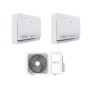 Hec by Haier Climatizzatore Dual Split Console Freematch 18+18 BTU con 3H28WEAFRA Wi-Fi Inverter R-32 Classe A++