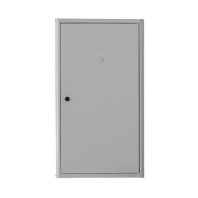 Gran Sasso Box Copricaldaia Coibentato in Lamiera Zincata Universale Preverniciata Bianco/Grigio 100x55x43