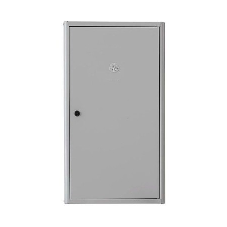 Gran Sasso Box Copricaldaia Coibentato in Lamiera Zincata Universale Preverniciata Bianco/Grigio 100x55x43