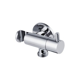 Damast Rubinetto TS Tondo in Ottone Cromato con Supporto Integrato
