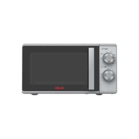 Akai Forno A Microonde con Grill 20 Litri 700 Watt Colore Silver - AKMW204SL